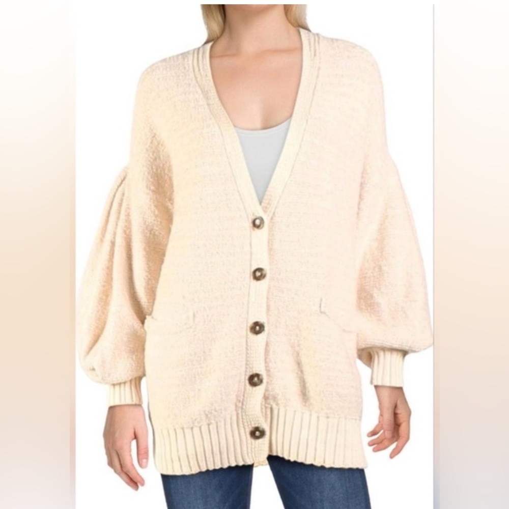 Free people, snow drop ivory cardigan